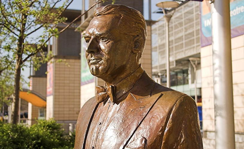 Cary Grant statue in Millennium Square, Bristol